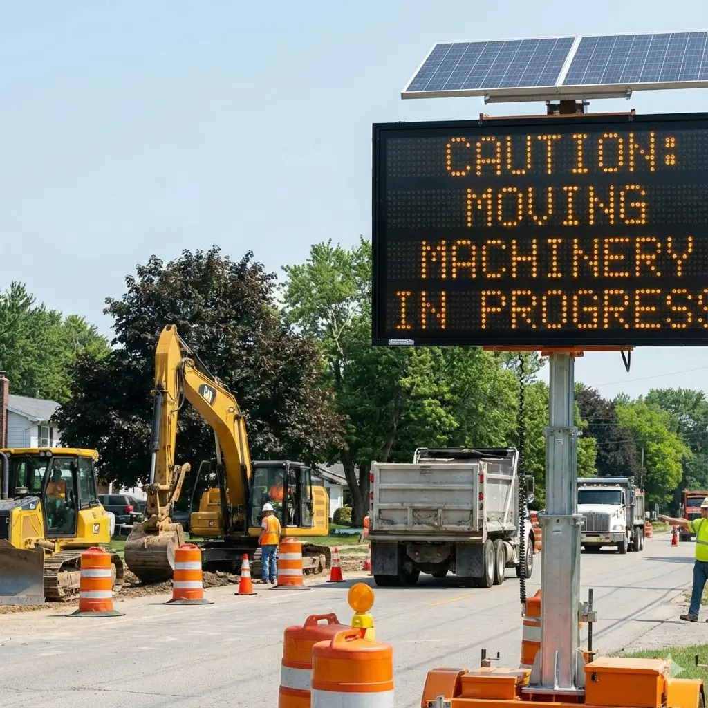 Illustration representing edge-based automation for on-site decision-making